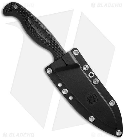 Spyderco Aqua Salt Fixed Blade Dive Knife (4.69" Black) FB23PBBK - Blade HQ