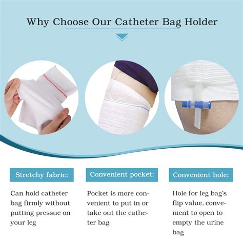 Catheter Leg Bag Holder 2 Count Fabric Catheter Sleeves Urine Leg Bag ...