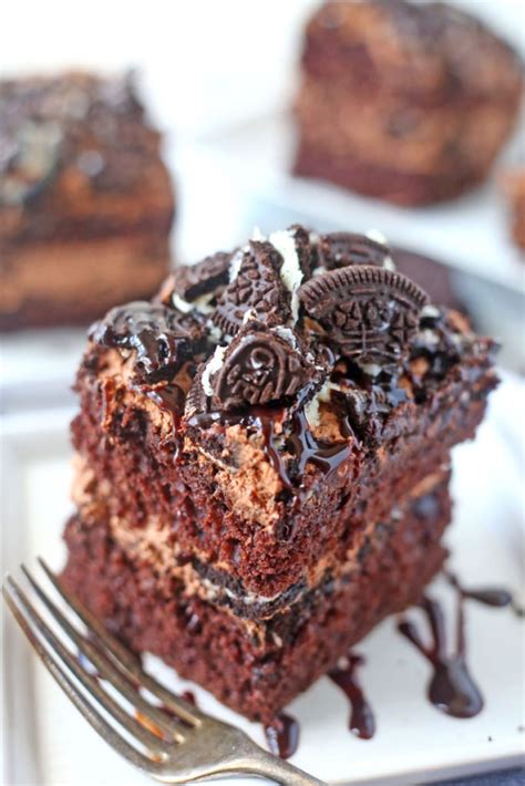 Chocolate Oreo Cake Recipe (made from cake mix) | Brown Sugar Food Blog