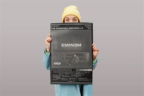 Eminem Poster | The Marshall Mathers LP Poster | 4 Colors | Album Cover ...