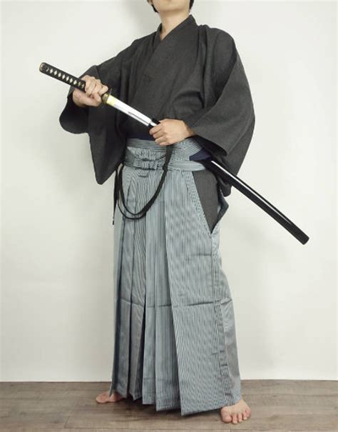 Samurai Traditional Hakama Color: Dark Blue Stripe | Etsy | Japanese ...