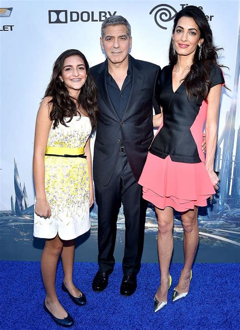 George Clooney, Amal Alamuddin, Niece Mia Hit Red Carpet Premiere ...