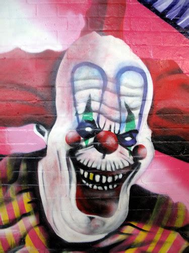 Scary clown graffiti | Don't have nightmares... | duncan c | Flickr