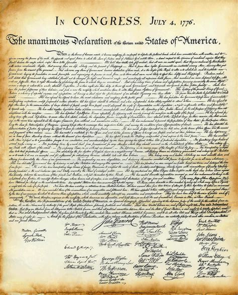 Is It Real? - Free Printable Copy Of The Declaration Of Independence ...