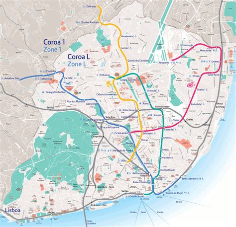 Mapa del Metro de Lisboa | Voy a Lisboa - Guía de Lisboa