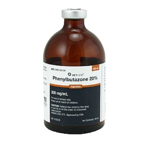 Phenylbutazone 20% Injection for Horses, 100ml - Equine Pain Management ...