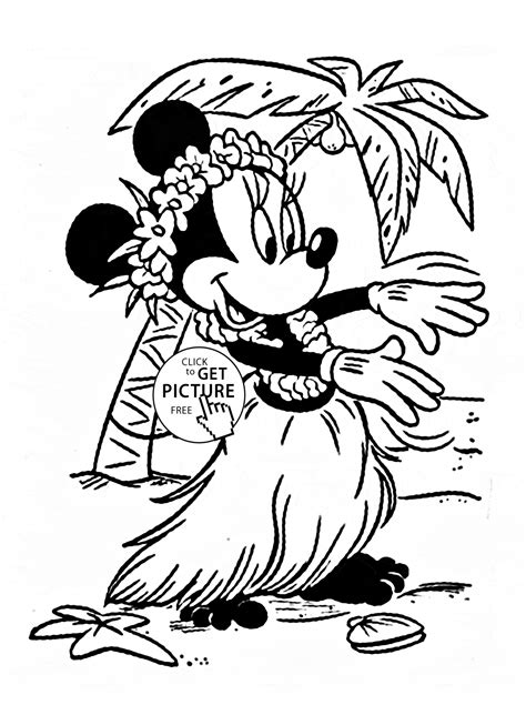 disney cute minnie mouse coloring pages - Clip Art Library
