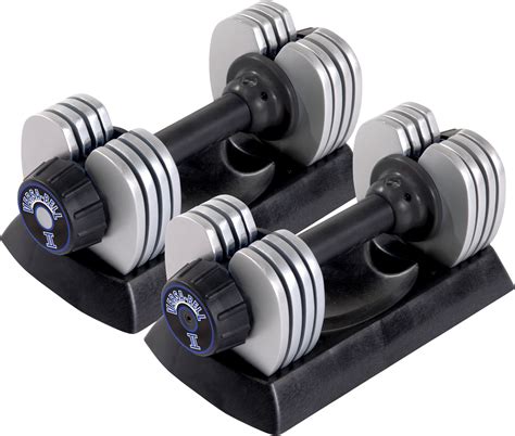 Stamina 25-pound Versa Bell II Adjustable Dumbbells (Set of 2) - 11303450 - Overstock.com ...