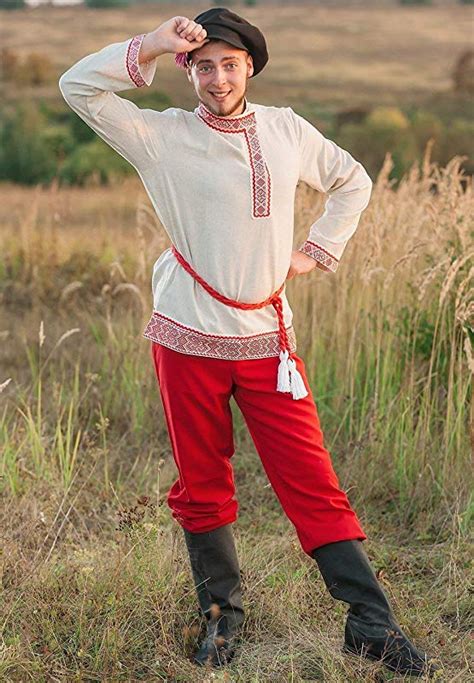 Amazon.com: Russian costume men national traditional wear dance costume: Handmade | National ...