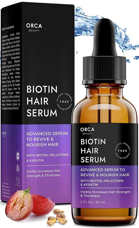 Biotin Hair Growth Serum - Natural DHT Blocker Oil for Women (2oz)