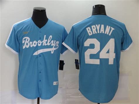 Los Angeles Dodgers #24 Kobe Bryant Light Blue 2020 Cooperstown ...