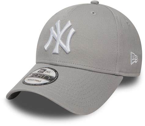 New Era 940 League Basic NY Yankees Adjustable Grey Baseball Cap – lovemycap