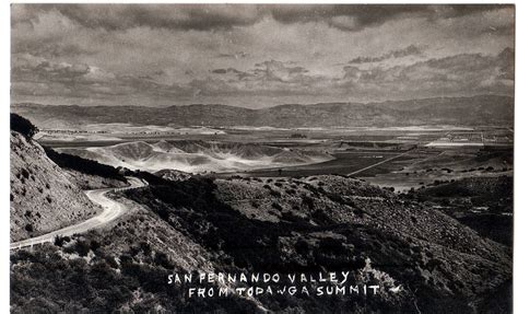 Early Topanga Canyon Summit Views in Woodland Hills Postcards | San Fernando Valley Blog