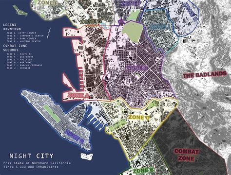 I made a Night City map for Cyberpunk 2020. Thank me later. : cyberpunk2020