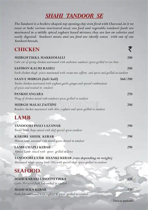 Cloud Nine - Roof Top Restaurant Menu - Zomato