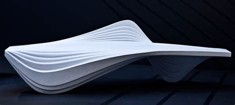 "The Serac Bench designed by Zaha Hadid for Lab23, launched at Fuorisalone 2013"