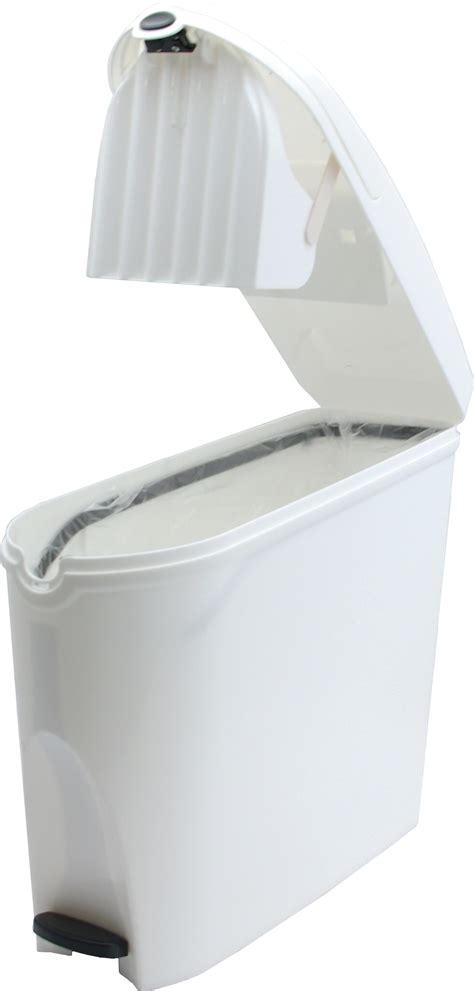 Lunar Sanitary Bin (White) - Sanitary Bins - Intelligent Vending Ltd