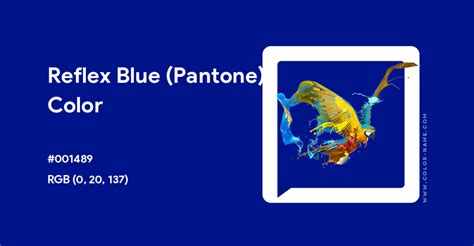 Reflex Blue (Pantone) color hex code is #001489