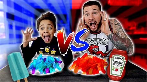 Red Food VS Blue Food Challenge | FamousTubeKIDS - YouTube | Food ...