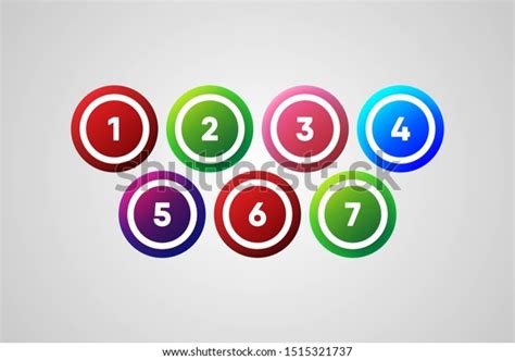 Colorful Bingo Balls Vector Illustration Stock Vector (Royalty Free) 1515321737