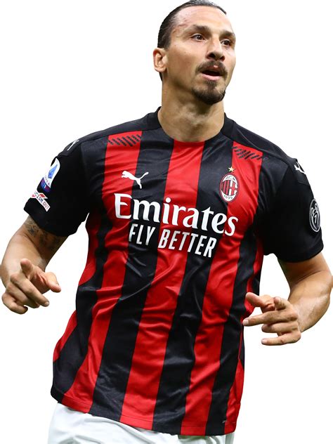 Zlatan Ibrahimovic Milan football render - FootyRenders