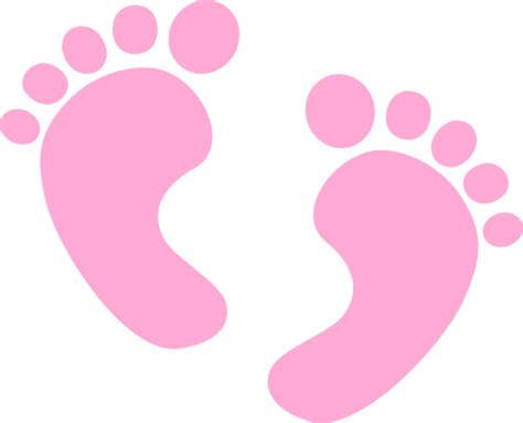 Baby Feet Pink Clip Art at Clker.com - vector clip art online, royalty free & public domain