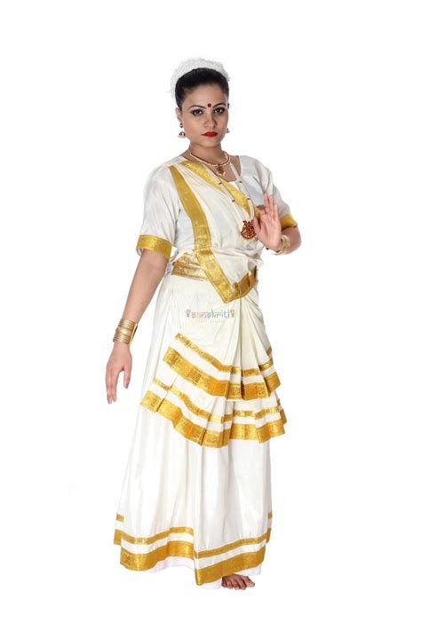 Mohiniattam Dress Chairman Mohiniyattam Indian Dance Costumes in White ...