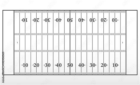 American football field markup. Outline of lines on an American ...