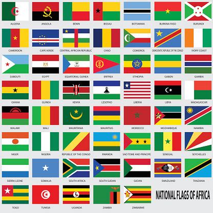 National Flags Of Africa Stock Illustration - Download Image Now - iStock