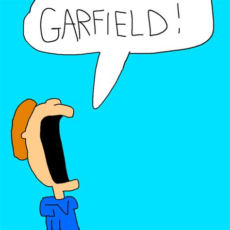 Jon Arbuckle screaming Garfield's name by JoeyHensonStudios on DeviantArt