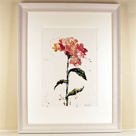 Painting Pink Hydrangea By Luna Harrison