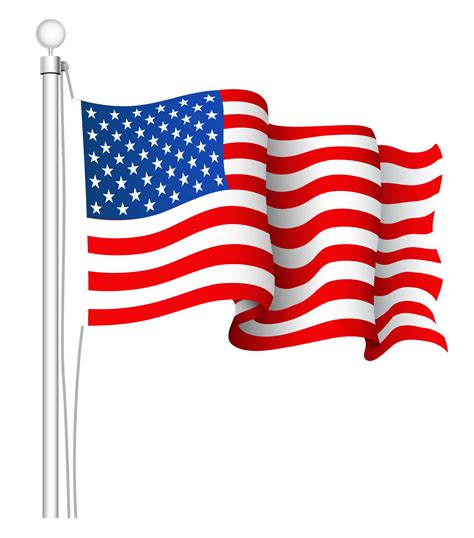 american flag waving cartoon - Clip Art Library