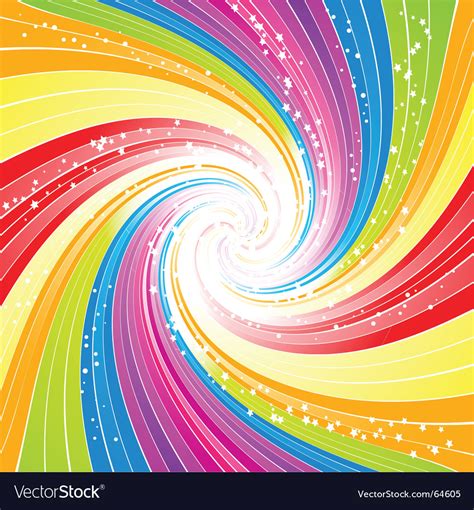 Rainbow swirl background Royalty Free Vector Image