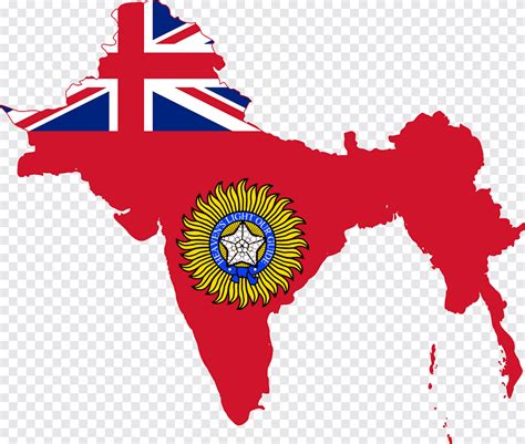 British Raj British Empire Partition of India Indiens självständighetsrörelse, briten, tom karta ...