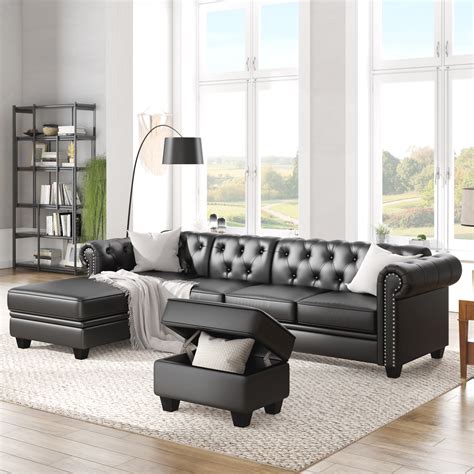 Chesterfield Style Sectional Sofa | Cabinets Matttroy