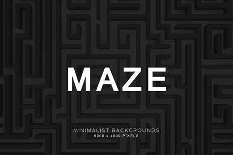 Maze 3D Backgrounds By ArtistMef | TheHungryJPEG