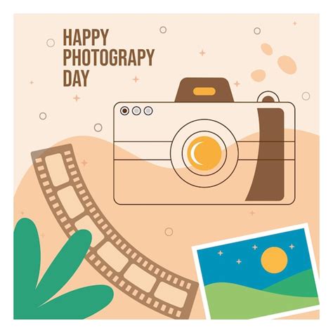 Premium Vector | Free vector flat world photography day illustration ...