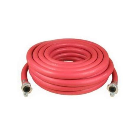 100' Air Hose - with Chicago Fittings - Red