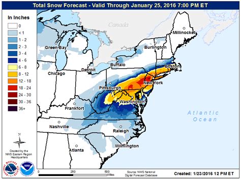 Winter Storm Jonas Hammers East Coast