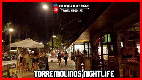 Torremolinos NIGHTLIFE | night walk | Promenade walking tour | MALAGA ...