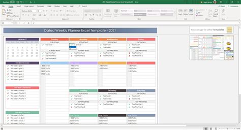 2023 Dated Weekly Planner Excel Template 2023 Editable - Etsy