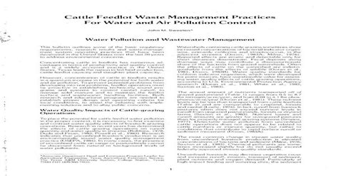 Cattle Feedlot Waste Management Practices For Water and Air Pollution Controllshs.tamu.edu/docs ...