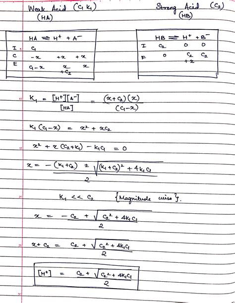 equilibrium - Calculation of the pH of a mixture of a strong acid and weak acid - Chemistry ...