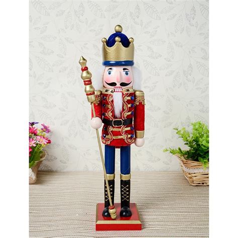 Assorted Wooden Nutcracker Walnut Soldier Statue Figure Festival Christmas Decor | eBay