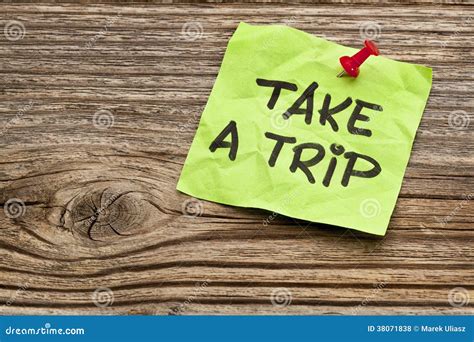 Take a trip note stock photo. Image of advice, reminder - 38071838