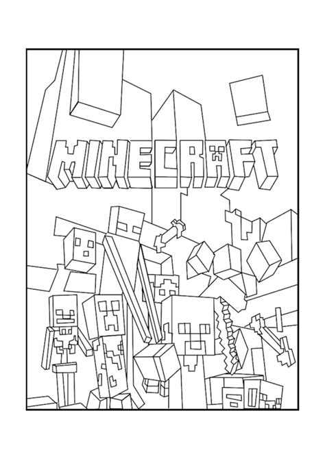 Minecraft Coloring Pages. Print Them For Free! 100 Pictures From the Game