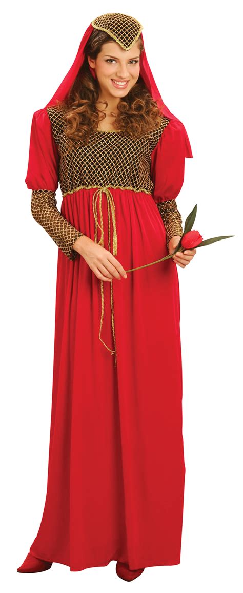 Ladies Juliet Costume for Shakespear Romeo Capulet Fancy Dress Outfit | eBay