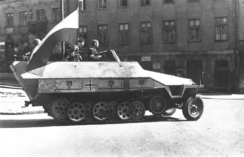 Polish Resistance Fighters with a captured Sd. Kfz. 251. August 14th ...