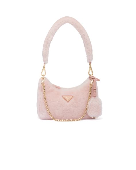 Prada Re-edition Shearling Mini-bag, Women, Orchid Pink | Bags, Bags designer fashion, Luxury ...