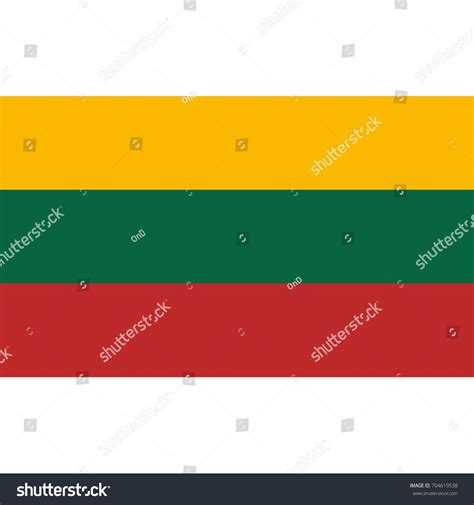 Lithuania flag, official colors and proportion correctly. National ...